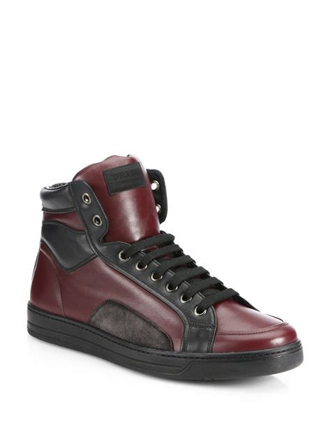 prada leather sneaker|prada suede sneakers men.